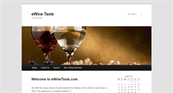 Desktop Screenshot of ewinetaste.com