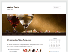 Tablet Screenshot of ewinetaste.com